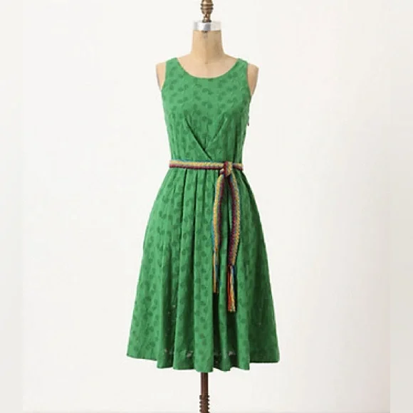 ANTHROPOLOGIE GRASS COURT DRESS - Picture 3 of 10